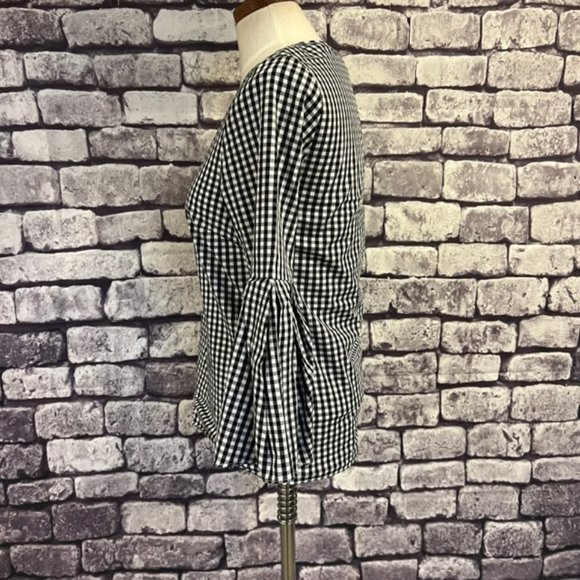 Jane And Delancey Black & White Check Blouse Size XS - Picture 3 of 8